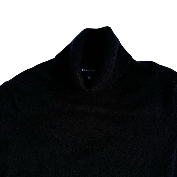 Lands End Two-Ply Cashmere Turtleneck Sweater Size M Long sleeve Super Soft - Picture 3 of 6